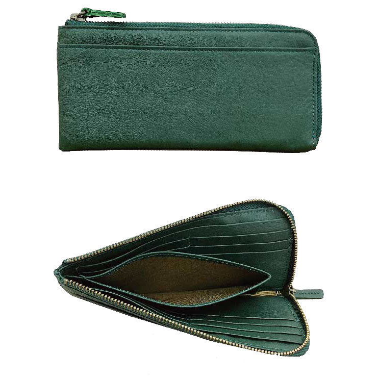 6071 L字長財布　サイドファスナー付き